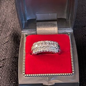 14K White Gold Diamond Anniversary Band
